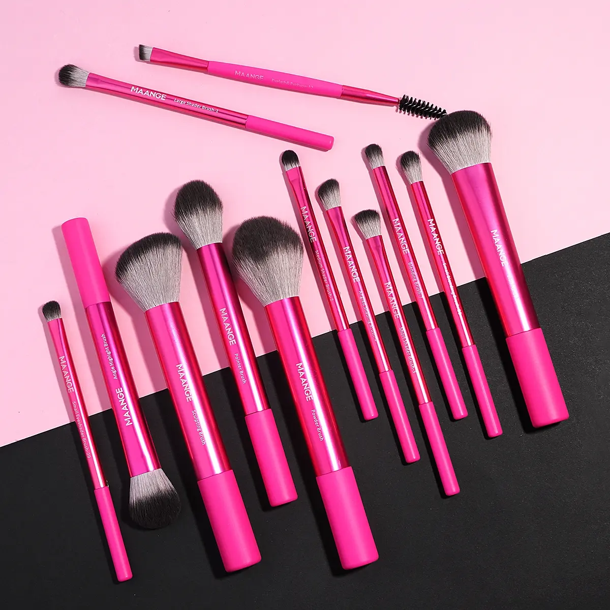 MAANGE Professional Makeup Brush Set, 13pcs/set Makeup Brush with Soft Bristles, Multifunctional Makeup Tools for Women & Girls, Makeup Brushes Set, Makeup Brush Kit, Beauty Brush Set