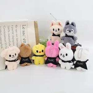 Soft 3.9in Plush Keychain with Stylish Aviator Cape