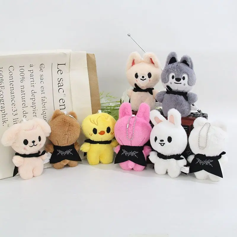 Soft 3.9in Plush Keychain with Stylish Aviator Cape Cute& keychains