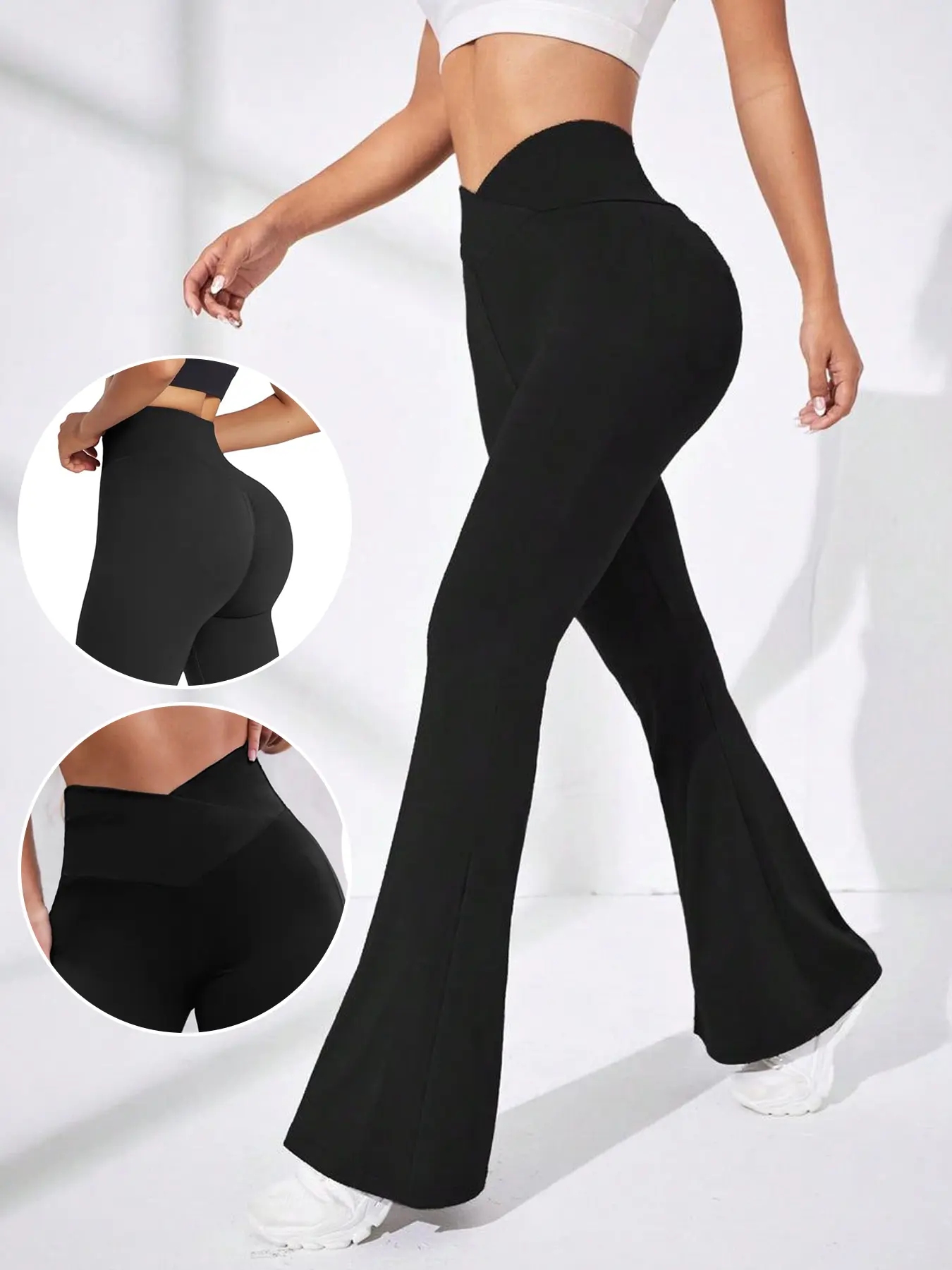 Women's Camouflage Print Flare baggy leggings, Flares Leggings, Casual Comfy Flared Bell Bottom Trousers Pants Fit for Daily Wear, Ladies Bottoms for All Seasons, Womenswear