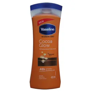 Lotion Vaseline Cocoa Glow 400 ml 48 pcs