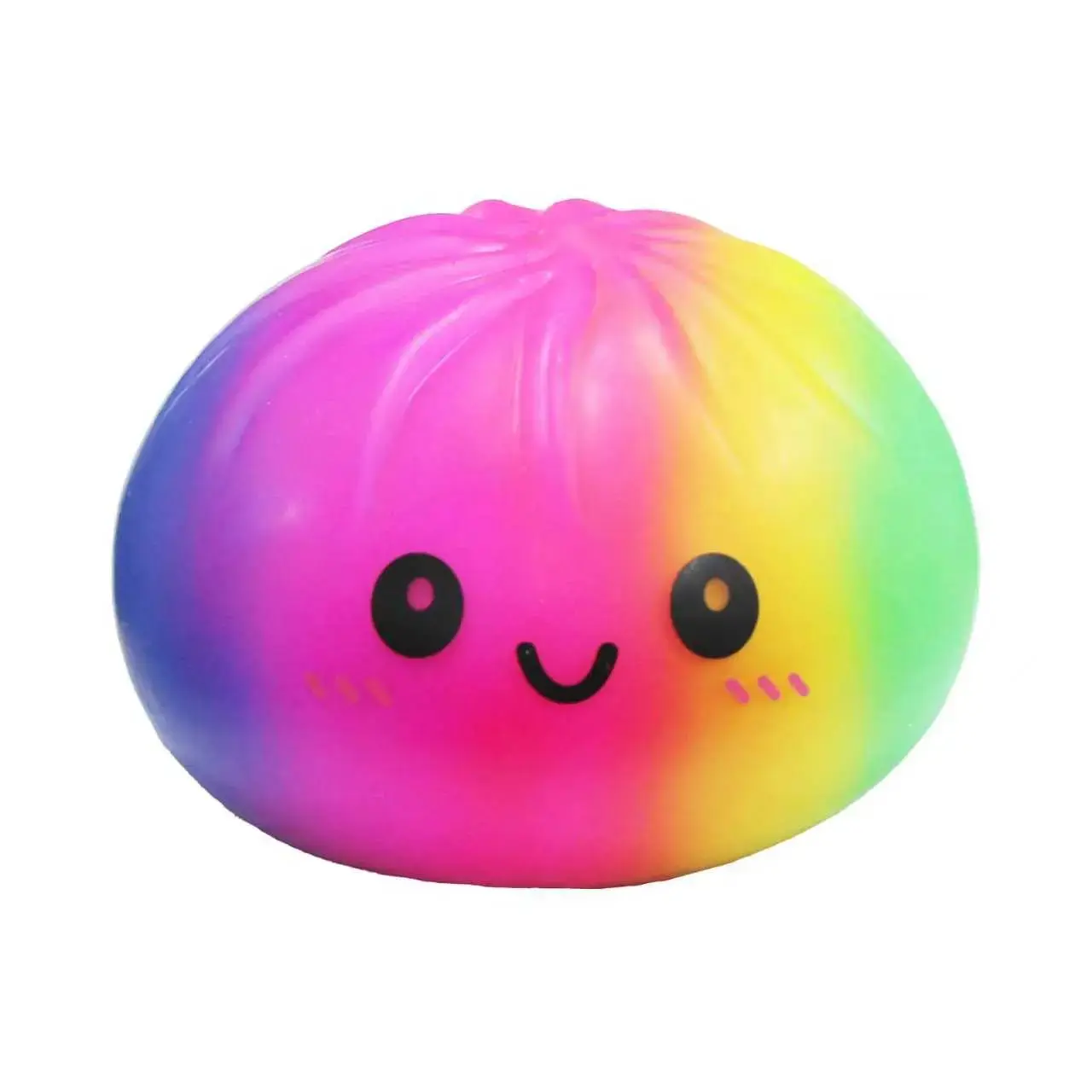 Giant Dumpling Squishy 25cm No Steamer Included, Cute Anxiety Relief Fidget Toy, Super Soft Squeeze Decompression Dough for Adults, Fast Rebound Q Elastic Soft Waxy, Cute Cartoon Expression, Safe Material
