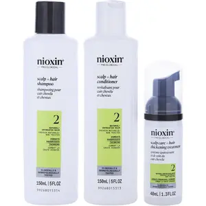 Nioxin Set-3 Piece Full Kit System 2 With Cleanser Shampoo 5 Oz & Scalp Therapy Conditioner 5 Oz & Scalp Treatment 1.3 Oz For Unisex