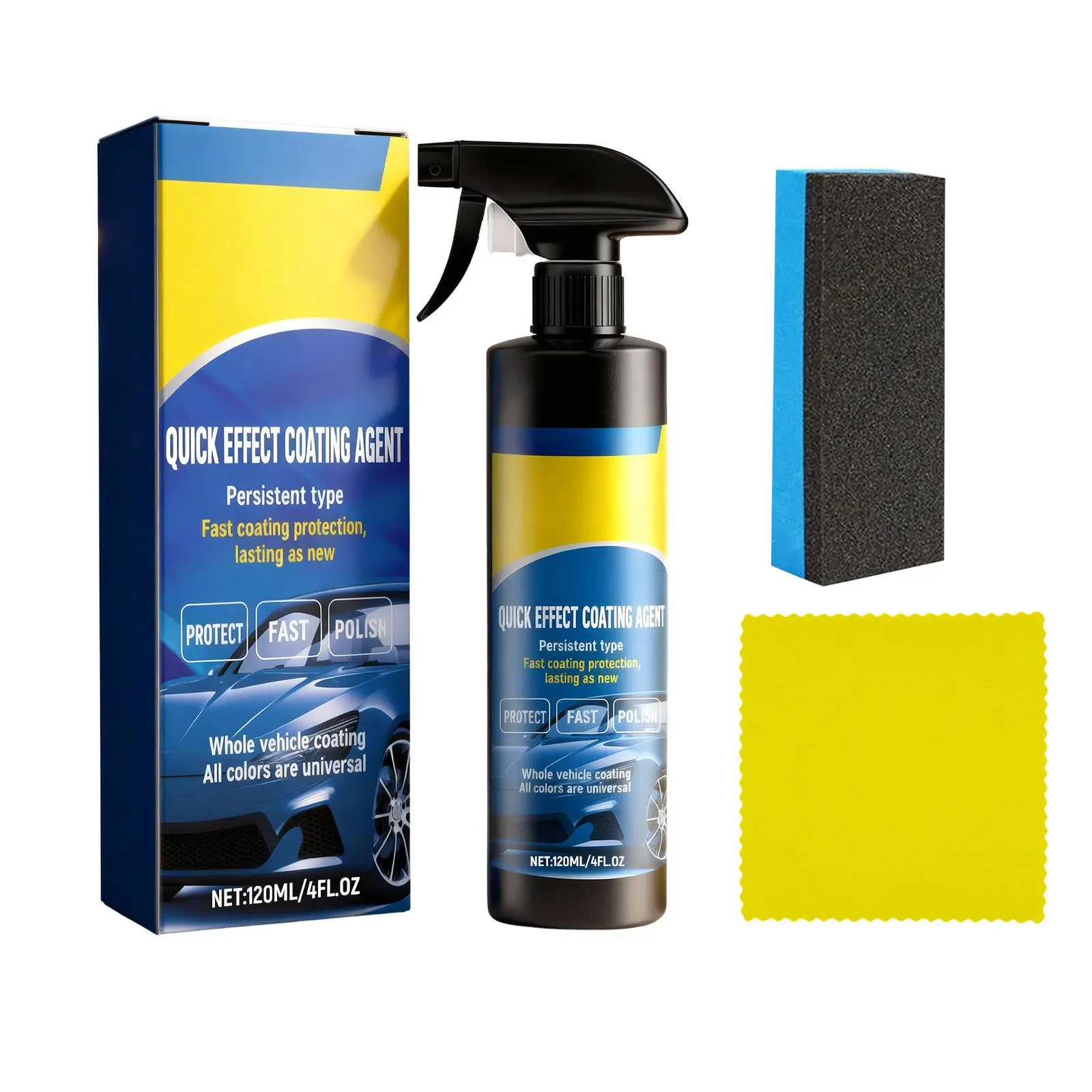Car Coating Agent - Fast Shine, Paint Restoration, Spray Coating Solutions for Car Paint Surface Protection, Smoothness, Waterproofing, Decontamination, Brightening, Fast Shine Polishes, Paint Restoration Polishes