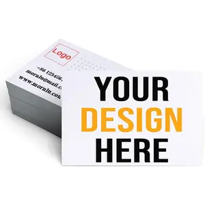 200Pcs Custom Business Cards Add Photo/LOGO/Text Personalized Business Cards for Small Business 300gsm Matte Paper Front & Back Sides Printed 3.5" x 2"