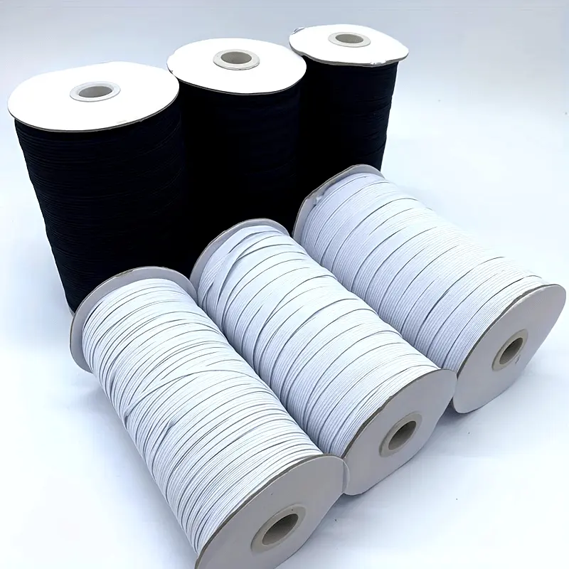 1 Spool High-Elastic Thicker Sewing Band, Elastic Sewing Rope For DIY Craft Sewing Fabric Garment, 10M/20M