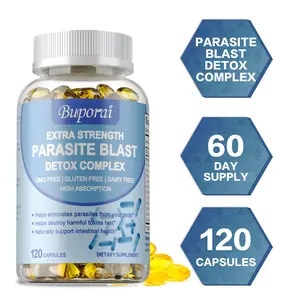 Buporai Dietary Soft Capsules, a blend of plant extracts, support gut health, 120 capsules, high potency, 1475mg.