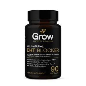 DHT BLOCKER Hair Growth Supplement (90 Capsules) by Grow Vitamin