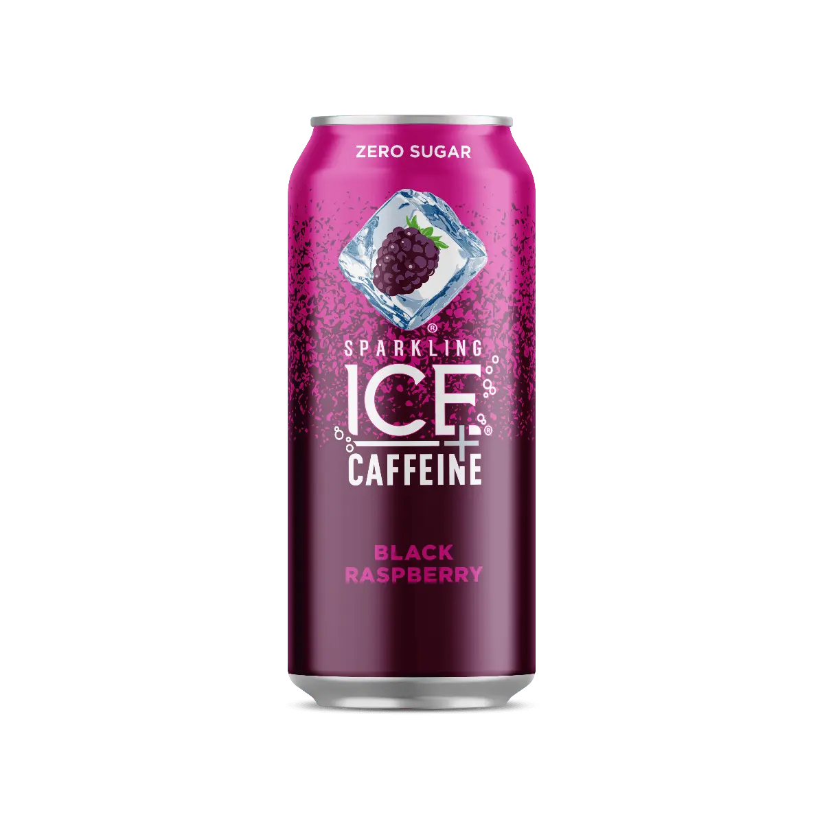 Sparkling ICE Naturally Flavored Sparkling Water + Caffeine, Black Raspberry, 16oz Cans (Pack Of 12)