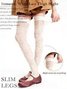 Y2K Lace Hollow Out Socks, Sexy Fishnet Stockings, High Stretch Pantyhose, Essential Gothic Lolita Style Socks