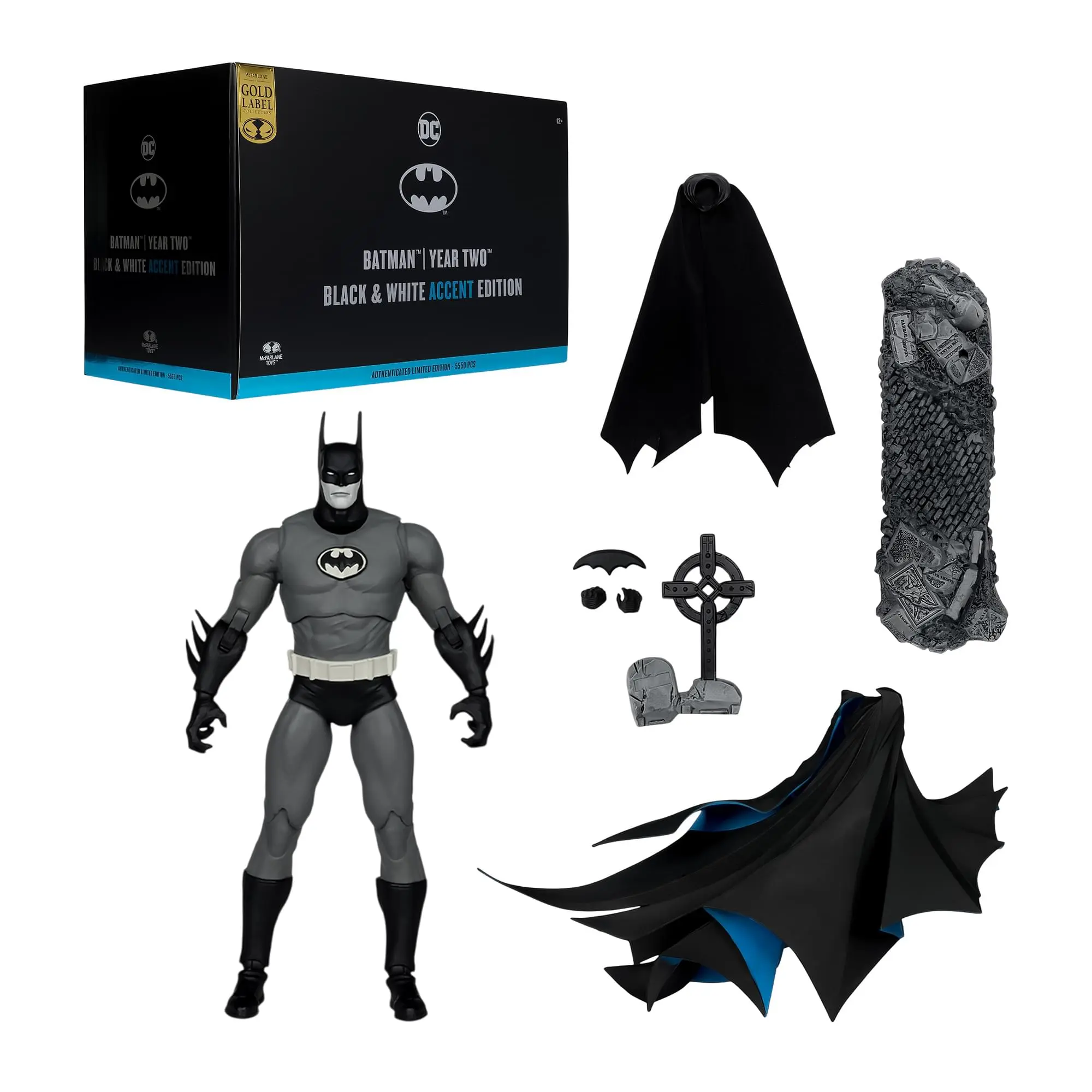 DC Multiverse Batman: Year Two Figure | Gold Label Batman BW Accent Edition