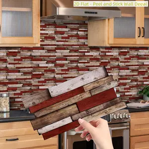 Self-Adhesive Tile Wall Stickers, 18/36 Pieces, Easy Installation & Cleaning, Kitchen Splash Guard, Bathroom Walls, Sink Backsplash Decor