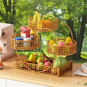 Heart Shaped Fruit Basket Tabletop Vegetable Bowl for Bread Snacks Fruits Cupcake Candy Display Picnic Wedding Party Mother's Day Thanksgiving Christmas Gift Cascading Fruit Baskets