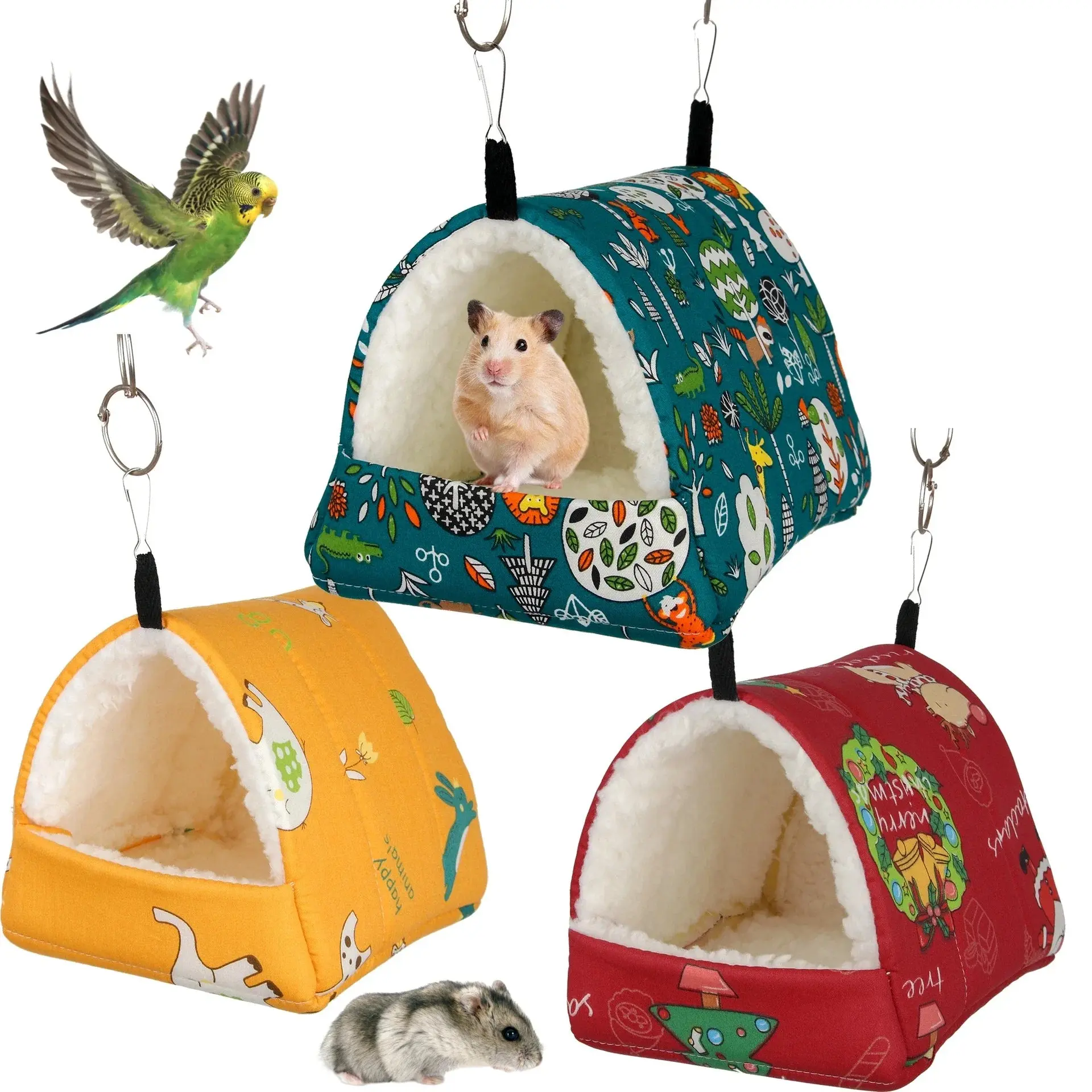 Winter Warm Hamster House & Small Animal Bed