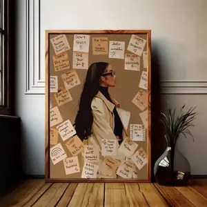 Black Woman Wall Art, Inspirational Afrocentric Print, Modern Empowerment Decor for Bedroom, Office and Creative Spaces