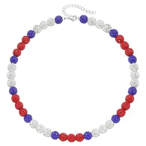 Baseball Pendant Neckchain Disco Ball Clavicle Chain Stylish Sports Accessory