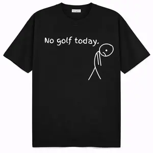 No Golf Today Shirt  Minimalist Golf Tee  Sad Golfer Shirt  Funny Retro Golf T-Shirt  Gift for Golf Lover  Comfy Weekend Wear for Men