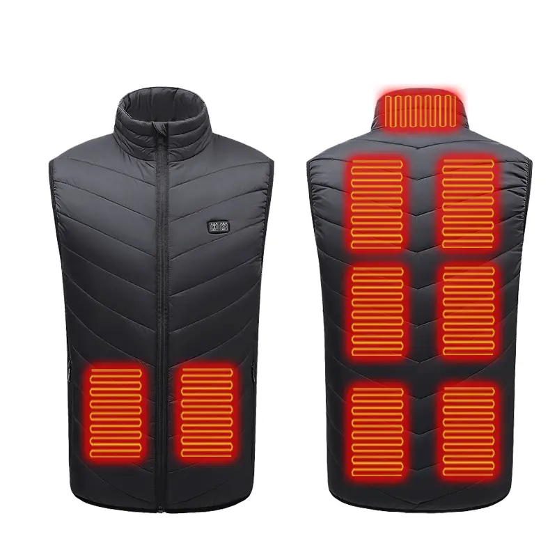 Stay Warm and Cozy All Winter with Our Nine-Zone Heated Vest – Perfect for Outdoor Adventures and Cold Weather!