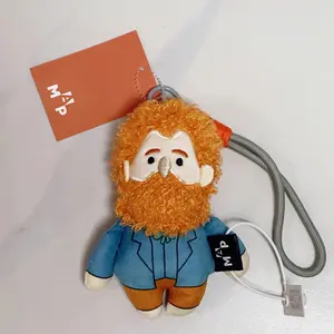 Van Gogh Plush Keychain - Artist-Inspired Bag Charm, Cute Museum Aesthetic Luggage Accessory