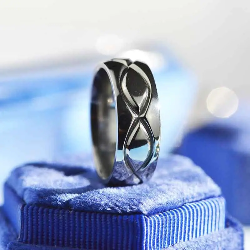 INFINITY Symbol Titanium Men's Ring