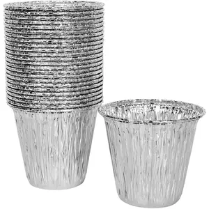 25 Pack Mini  Bucket Liner Compatible with Traeger Ranger, Scout, PTG Grills, Drip Tray Liners for Traeger BAC459 Disposable Foil (4.3" x 4")