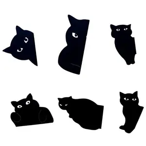 Magnetic Bookmark, 6/12pcs Cute Cat Pattern Bookmark, Book Marker for Cat Lover Gifts, Bookmark for Students Teachers School Home, Book Accessories