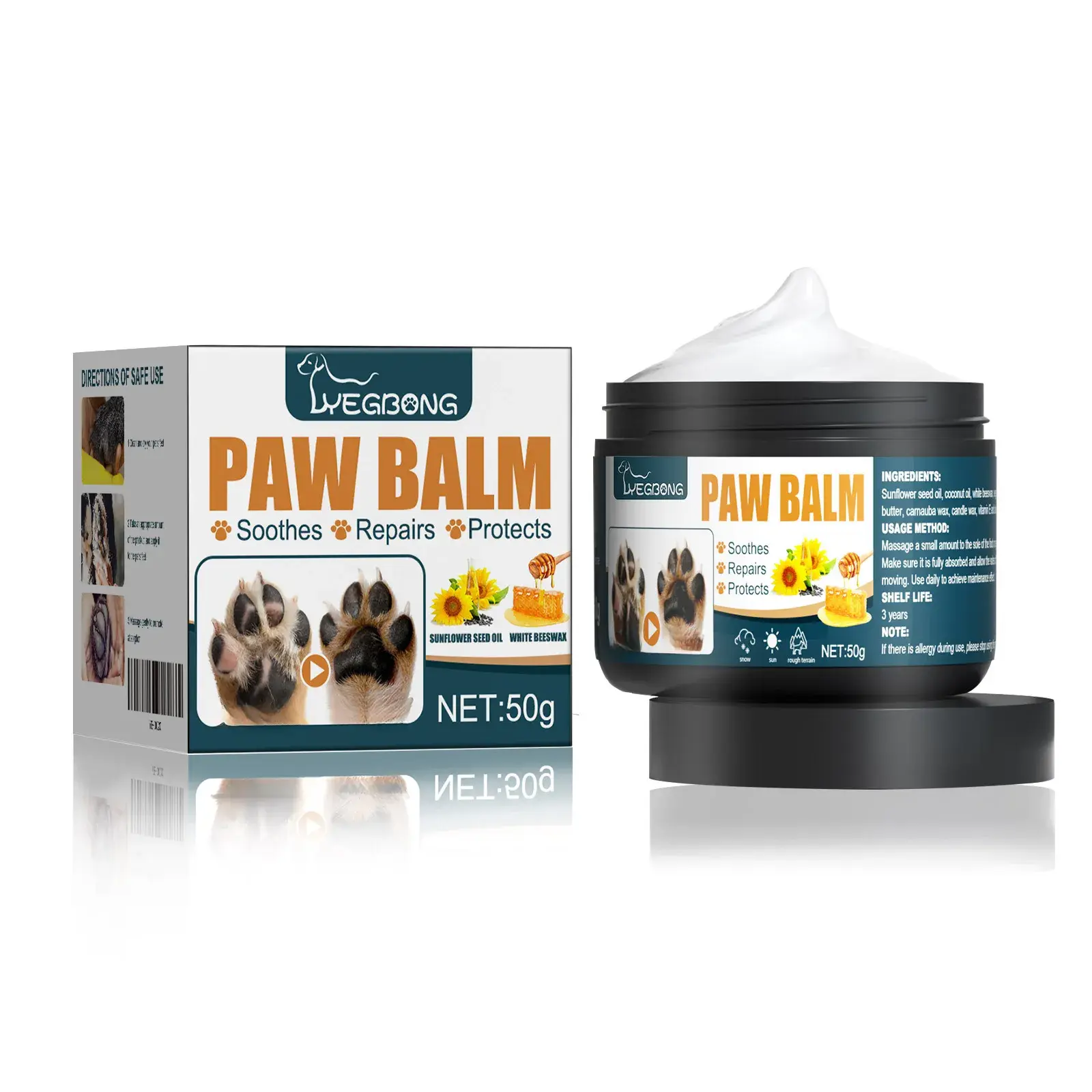 Yegbong Pet Paw Cream - Moisturizing, Anti-Cracking Care Cream for Dog and Cat Paws and Pads fathersdaygiftideas
