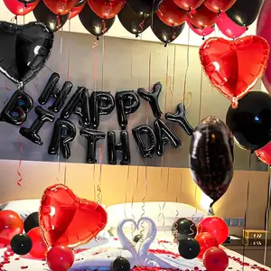 Happy Birthday Balloon Set, Balloon Decorative Kit, Birthday Party Decoration Supplies, Party Scene Decoration Supplies, Balloon Letter Kit