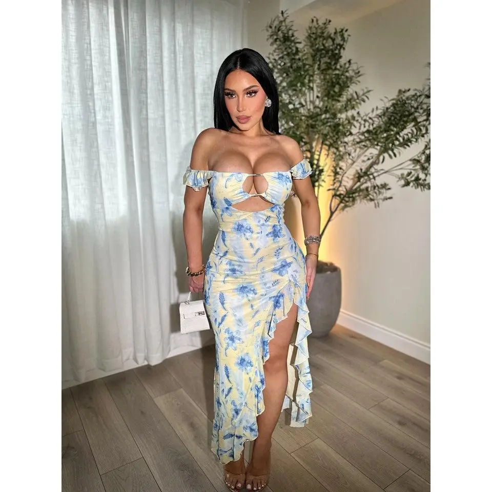 Bluebell Ruffle Maxi