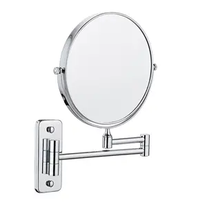 Kally Collection Round Wall Mount Bathroom Mirror