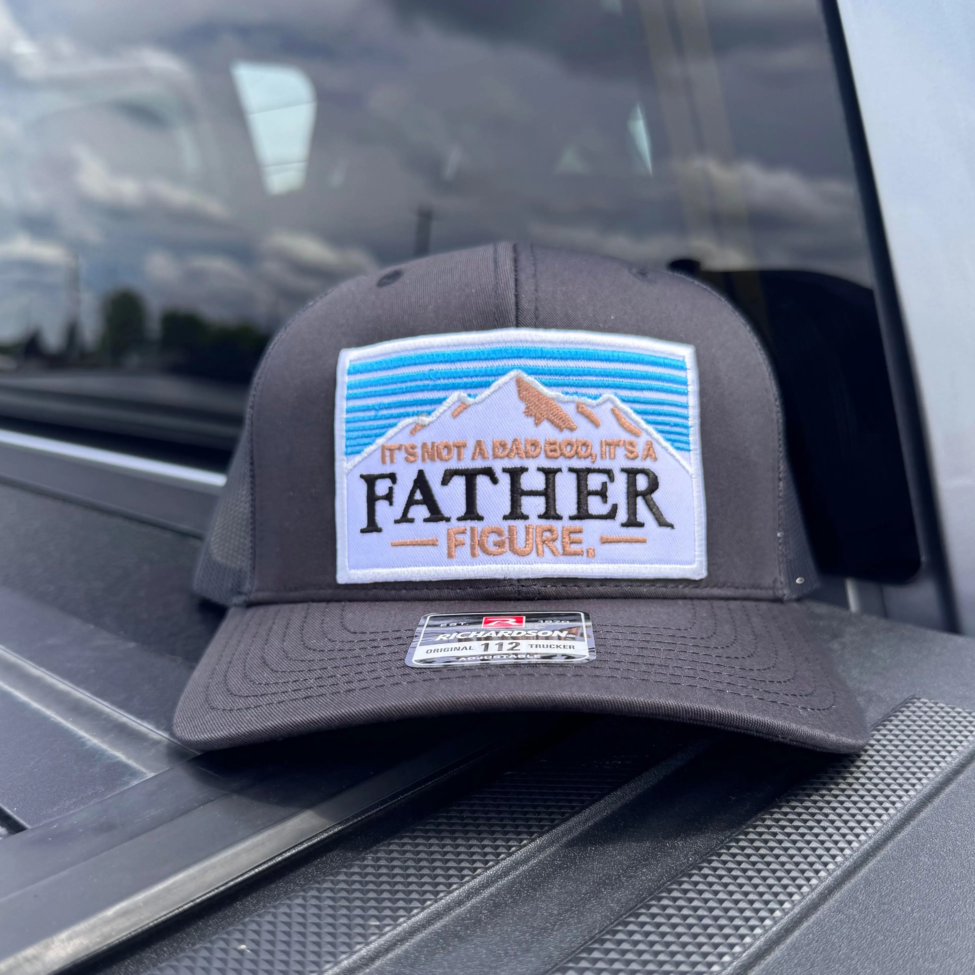 It’s Not a Dadbod, It’s a Father Figure Snapback Flat Bill Graphic Hat
