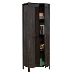 Sauder Storage Cabinet with Adjustable Shelves - Ideal for Living Room, Kitchen, and Bathroom - Modern Design for Clutter-Free Home