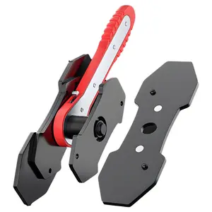 Brake Caliper Piston Press Tool, 360 Degree Swing Ratchet Expander Wrench Car Wheel Piston Spreader for Single, Dual & Quad Piston Disc Brakes