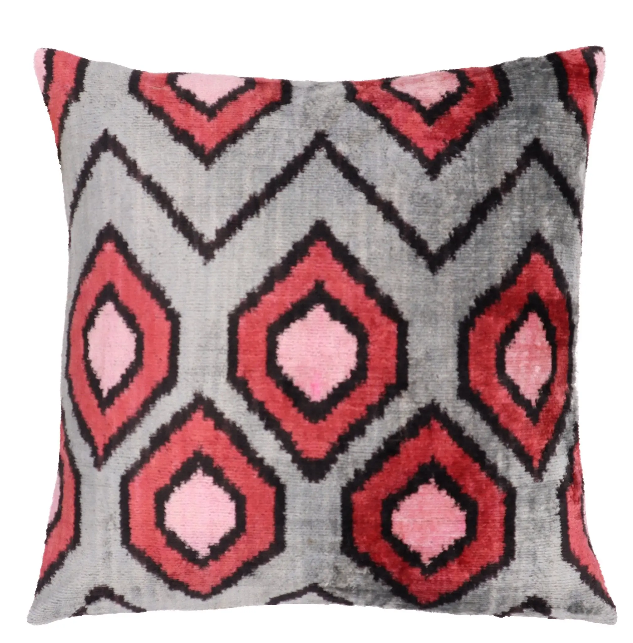 Canvello Luxury Decorative Gray Square Pillows | 16 x 16 in (40 x 40 cm)