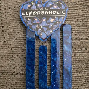 Eeyoreaholic Heart-Shaped Decorative acrylic bookmark