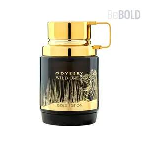 Armaf Odyssey Wild One Gold Edition 3.4 Oz For Men 100ml - Lavender & Musk Scent with Pepper Bergamot Lemon Mint Notes