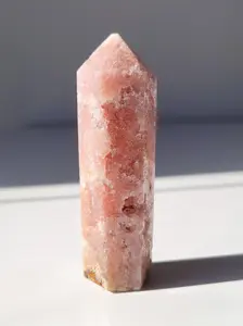 Pink Amethyst Tower | Crystal Point | Healing Energy | Gift Idea | Home Decor | Reiki Energy
