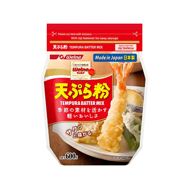 Nisshin Tempura Batter Mix - 600g, Light, Crisp Coating Flour for Cooking Needs, No