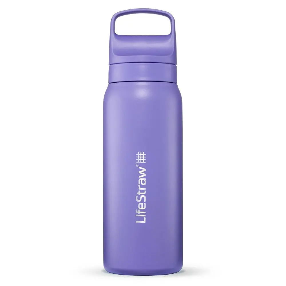 LifeStraw Go Series Stainless Steel Water Filter Bottle - Thistle