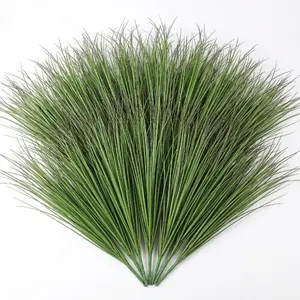 Upgraded PET Artificial Onion Grass Decorative Flowers, 12/22 Bundles UV-Resistant Faux Greenery, Heat-Resistant Fake Grass for Window Box, Porch Decor father's day gifts outdoor decor