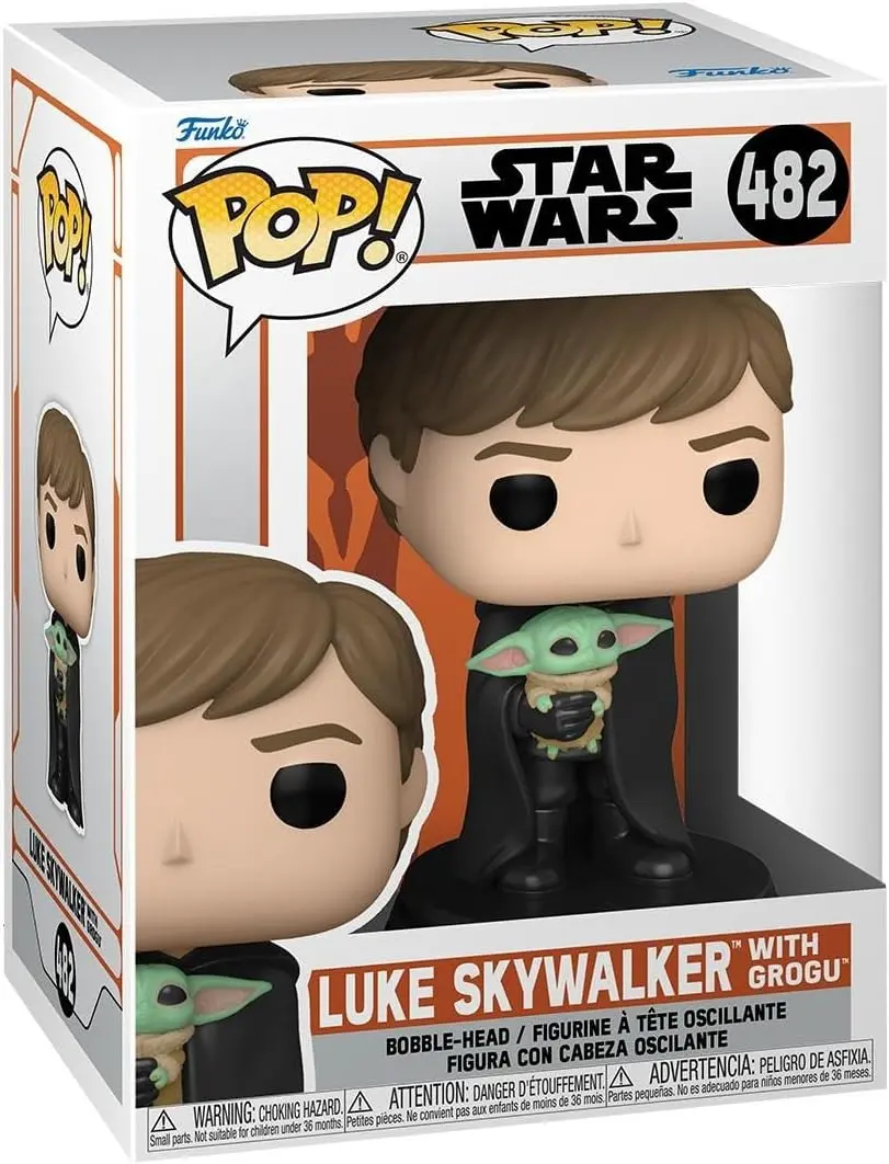 Funko Pop! Star Wars - Luke Skywalker with Grogu #482 Collectible Pop Vinyl Figure