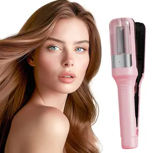 Wireless split-end hair trimmer and clipper, 2-in-1 rechargeable styling tool for easy shaping—ideal for home and travel—suitable for trimming damaged split ends; compact and portable