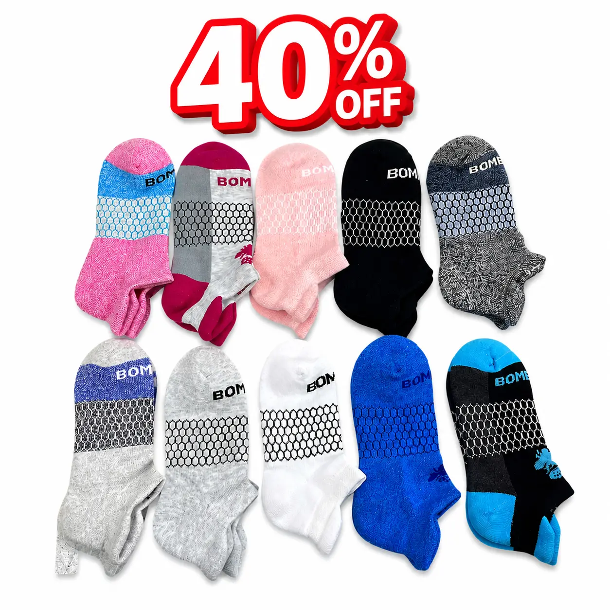 BB Cushioned Comfort Crew Socks – Soft, Breathable & Everyday Wear