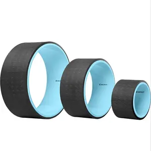 REEHUT Yoga Wheel - 12.6" x 5" Strong Premium Back Roller and Stretcher with Thick Cushion for Dharma Yoga Pose, Backbend & Stretching