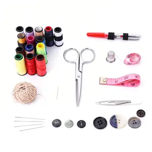 29pcs Sewing Tool Set, Big Eye Steel Sewing Needle Kit, Threader and Needle Repair Kit Stainless Steel Needles for Hand Sewing, Needle Threader, Seam Ripper, Needle Crafts Kit