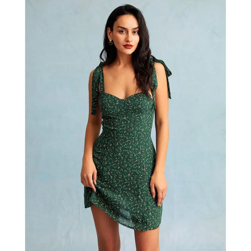 green mini dress - TikTok Shop