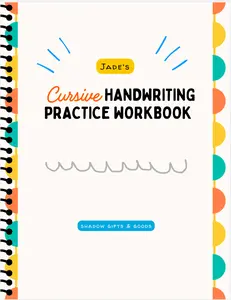 PERSONALIZED NAME Cursive Handwriting Practice Workbook