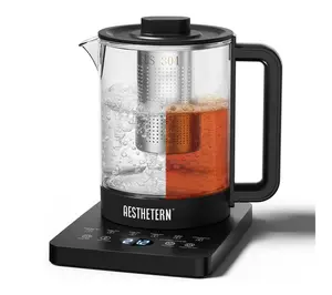 Aesthetern Electric Tea Kettle with Infuser, Black