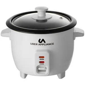 Uber Appliances 6 Cup Rapid Rice Cooker w/ KeepWarm Function
