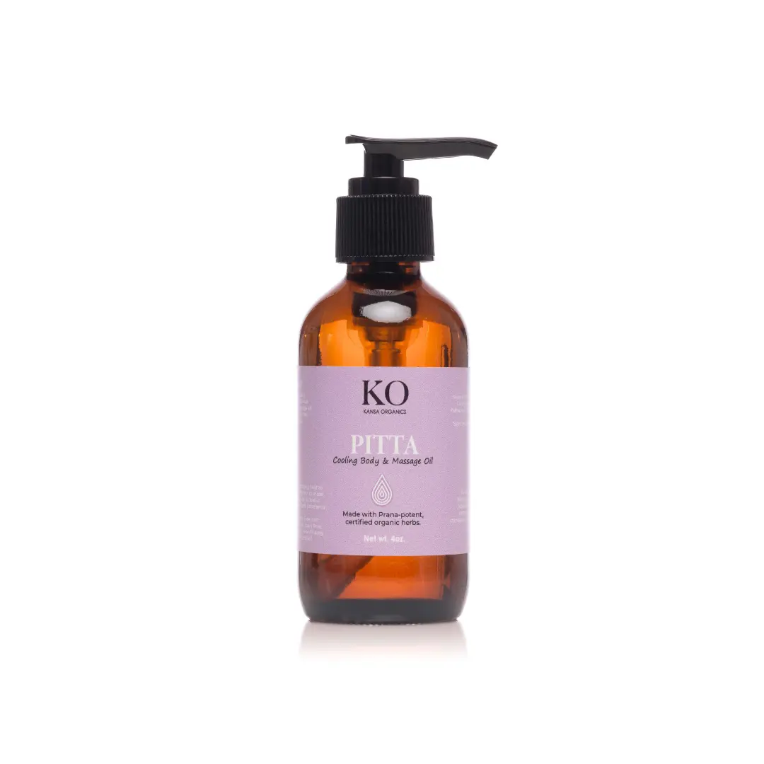 Kansa Organics PITTA Cooling Ayurvedic Body and Massage Oil (for PITTA DOSHA) Alcohol Free